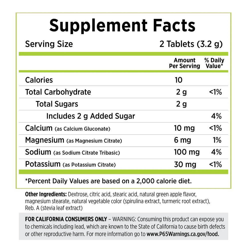 SaltStick FastChews 60ct - Green Apple