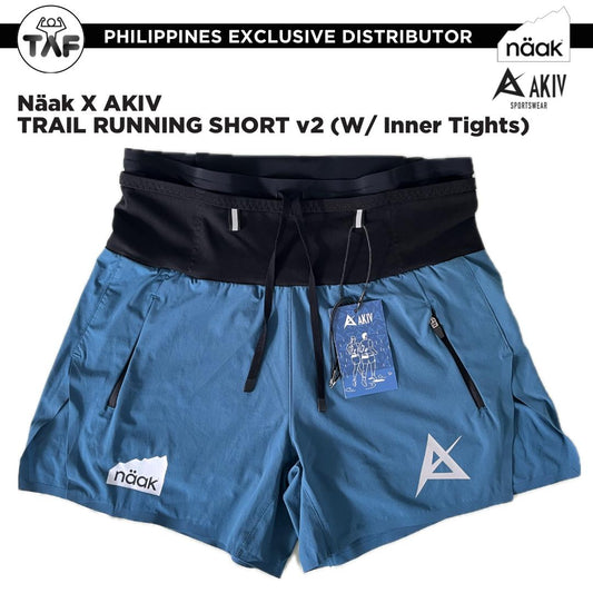 C] Naak x AKIV Multi-pocket Trail Running Shorts with Inner Tights