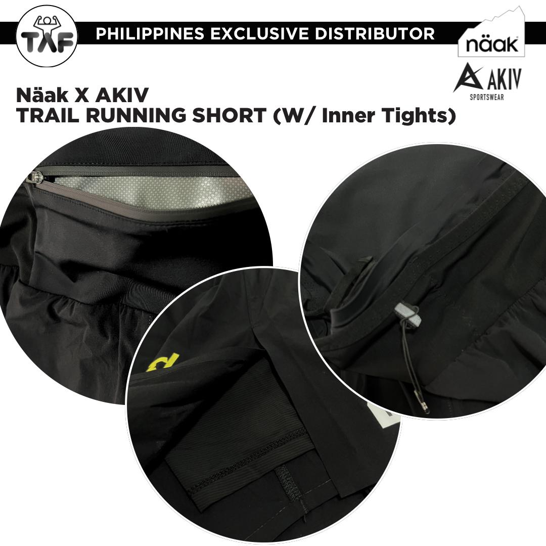 C] Naak x AKIV Multi-pocket Trail Running Shorts with Inner Tights