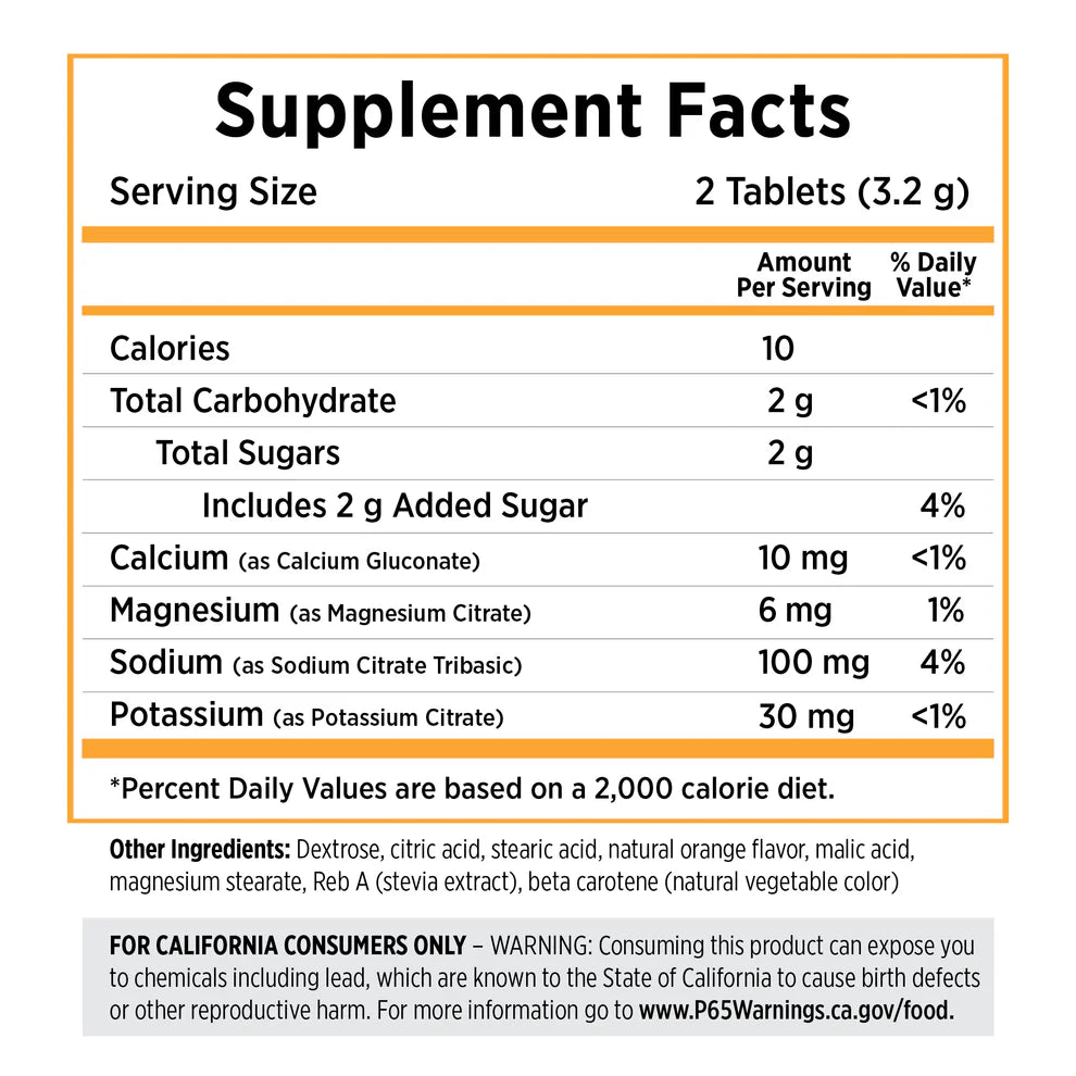 SaltStick FastChews 60ct - Tart Orange