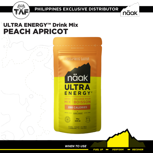 H] Naak Ultra Energy Drink Mix - 72g Single Packet - Peach Apricot