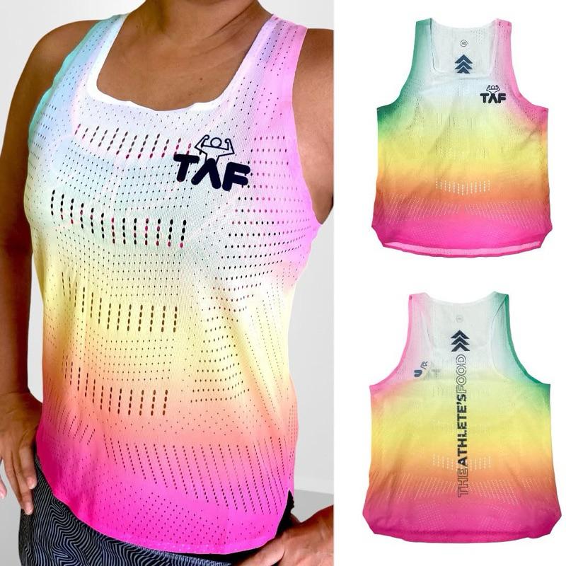 A] TAF Aurora Seamless Running Singlet-Unisex