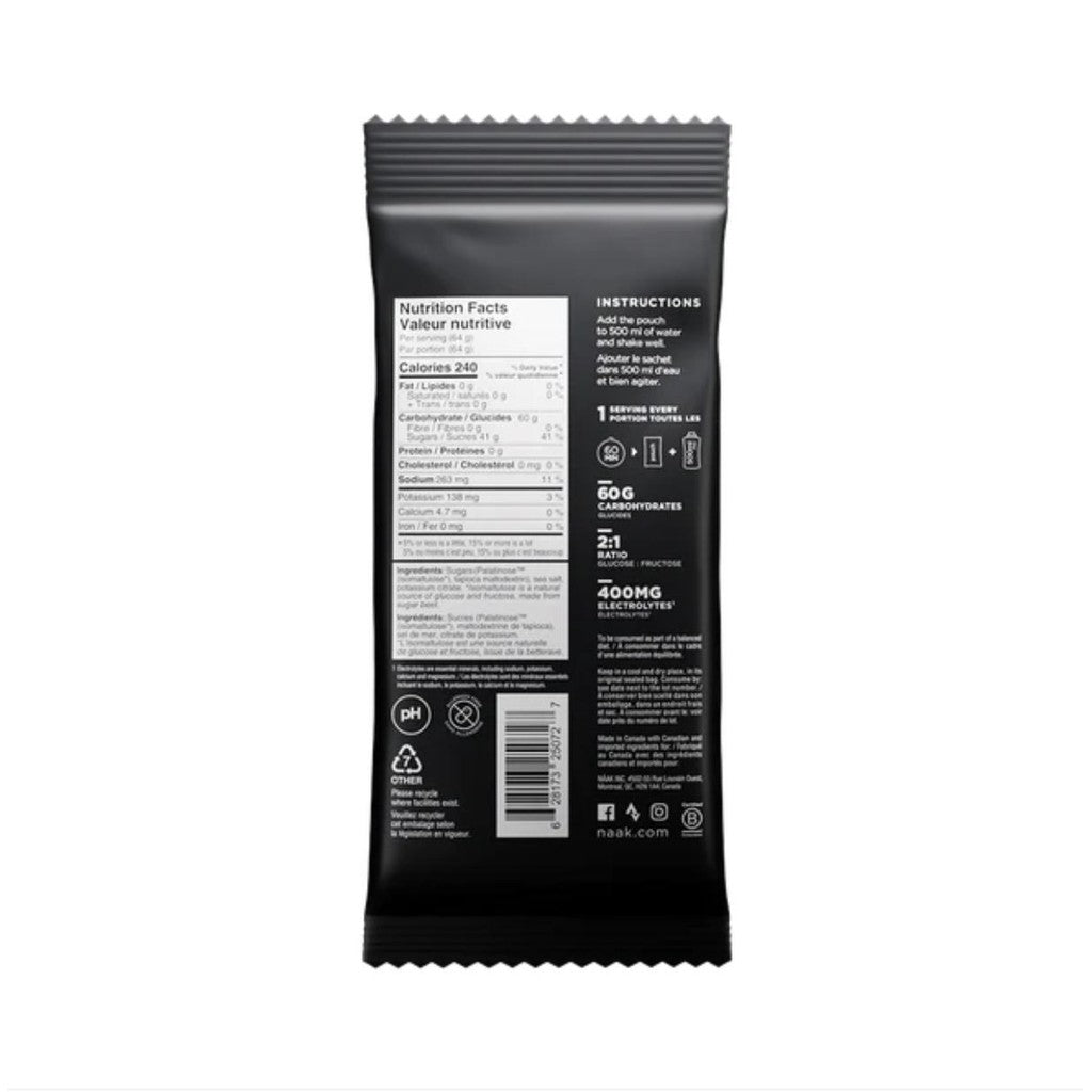 E] Naak Boost Energy Drink Mix Neutral 60 - Single